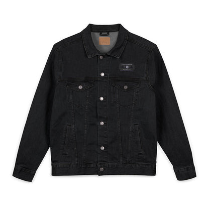İşlemeli American Express Unisex Kot Ceket,