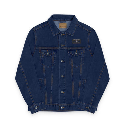 İşlemeli American Express Unisex Kot Ceket,